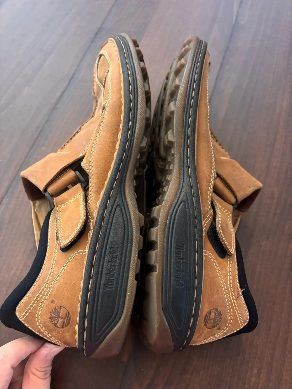 Men's Timberland Tan Leather Fisherman Sandal